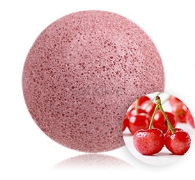 100% NATURAL AND VEGAN PUFF SPONGE FOR FACE AND BODY - CHERRY BLOSSOM KONJAC SPONGE